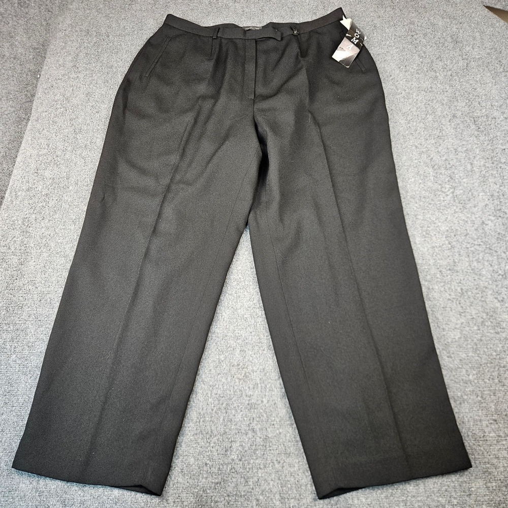 Focus 2000 Woman Black Moss Crepe Dress Pants Plus Size 22W NWT Business Casual